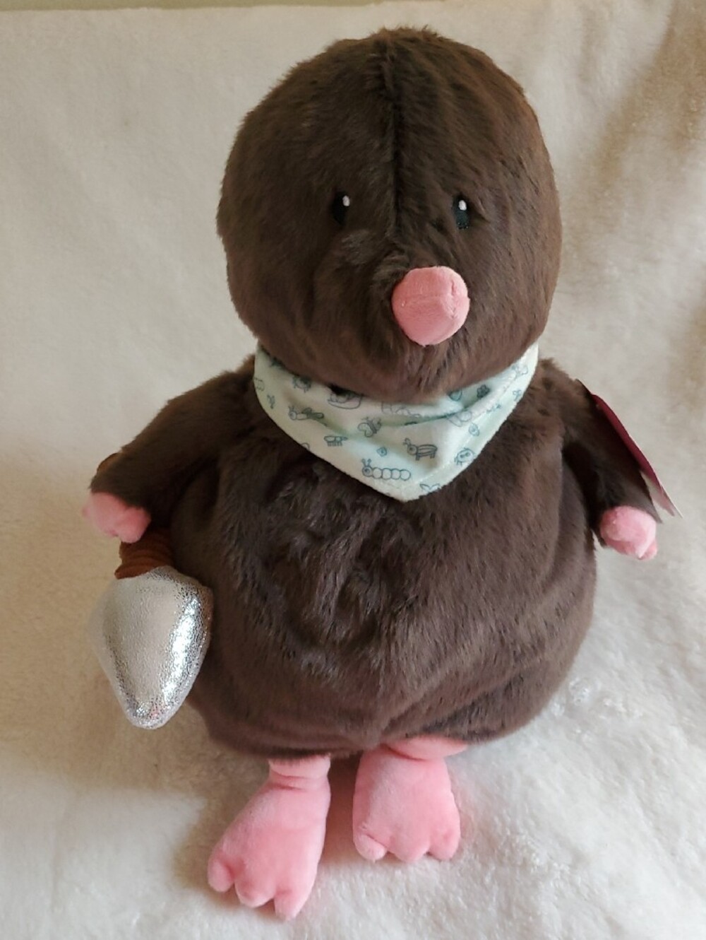 GiggleScape Mole Plush Stuffed Animal Brown NWT Ages 1+